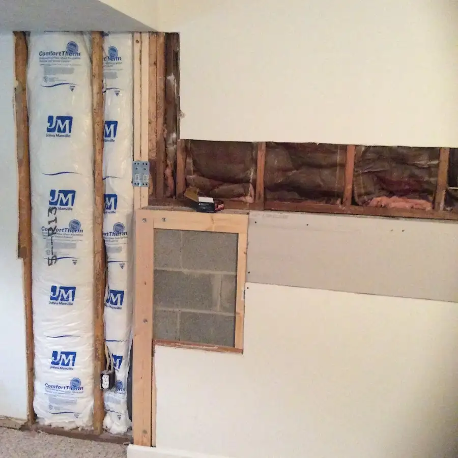Wall insulation replacement during Structural Drying in Lake Tapps